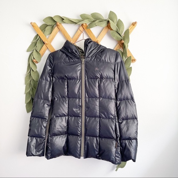 Burberry Blue Label Down Packable Down Puffer Coat - Reversible - Picture 1 of 15